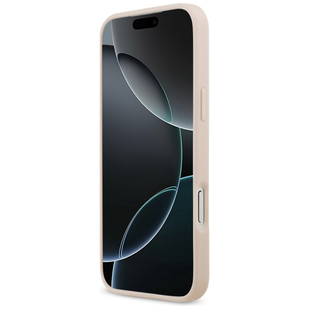Suojakotelo Apple iPhone 17 Pro Max, Guess, 4G Grained Big and Classic Logo, Pinkki