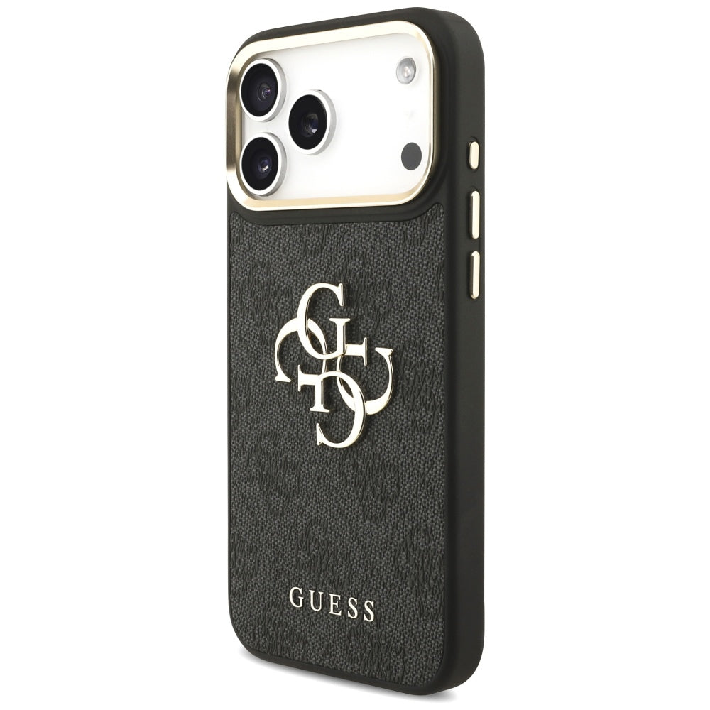 Suojakotelo Apple iPhone 17 Pro Max, Guess, Big 4G Classic Logo with Big Strap, Musta
