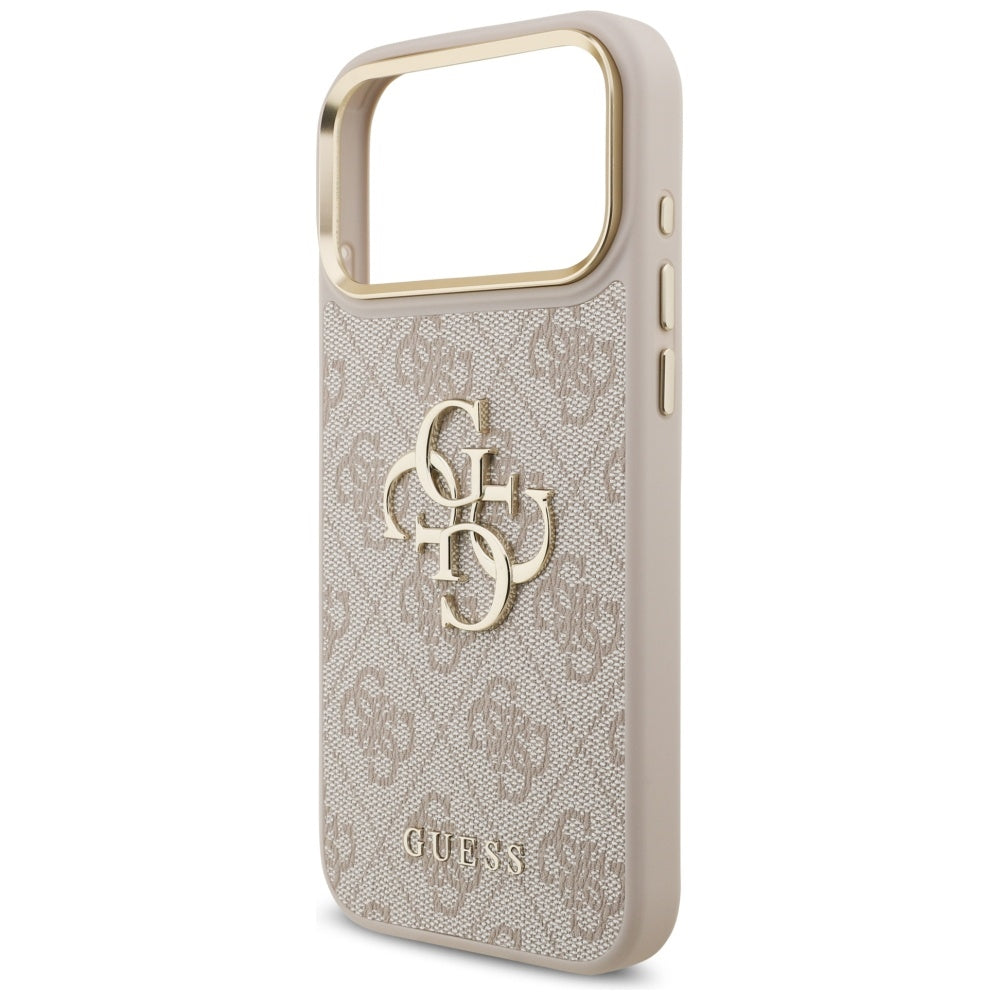 Suojakotelo Apple iPhone 17 Pro Maxille, Guess, Big 4G Classic Logo with Big Strap, Pinkki