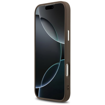Kotelo Apple iPhone 17 Pro Max:lle, Guess, Big 4G Logo Classic, Ruskeahopea