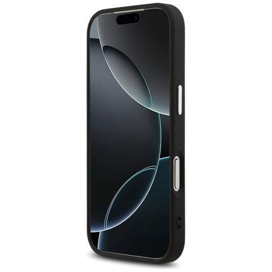 Suojakotelo Apple iPhone 17 Pro Max, Guess, Big 4G Logo Classic, Musta Hopea