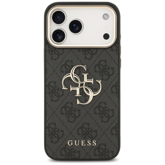 Kotelo Apple iPhone 17 Pro Max:lle, Guess, Big 4G Logo Classic, Musta Kulta