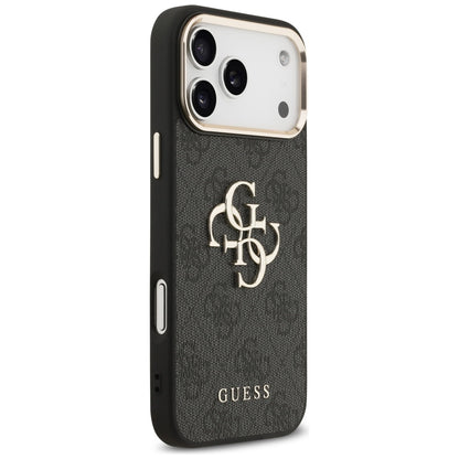 Kotelo Apple iPhone 17 Pro Max:lle, Guess, Big 4G Logo Classic, Musta Kulta