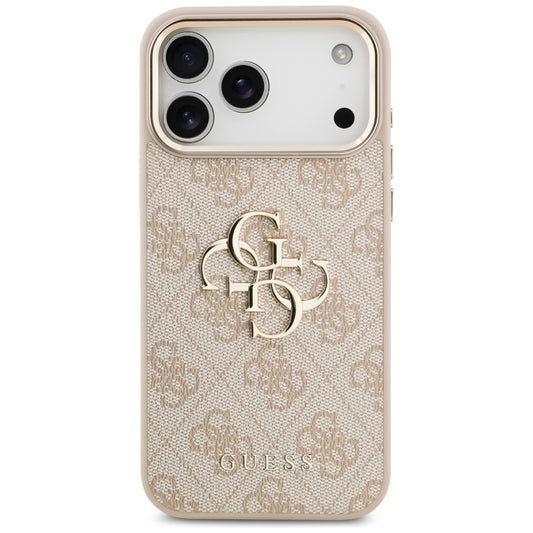 Kotelo Apple iPhone 17 Pro Max:lle, Guess, Big 4G Logo Classic, Kultainen Vaaleanpunainen