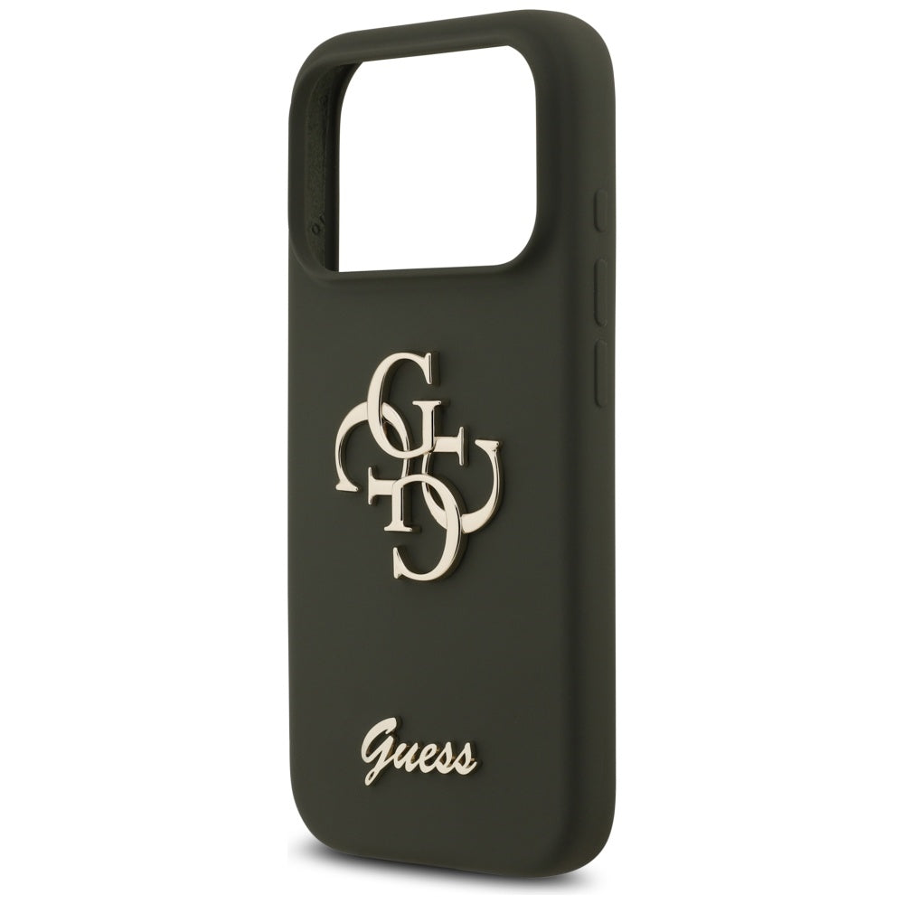 Suojakotelo Apple iPhone 17 Pro Max, Guess, Big 4G Script, Kaki