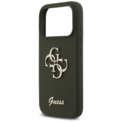 Suojakotelo Apple iPhone 17 Pro Max, Guess, Big 4G Script, Kaki