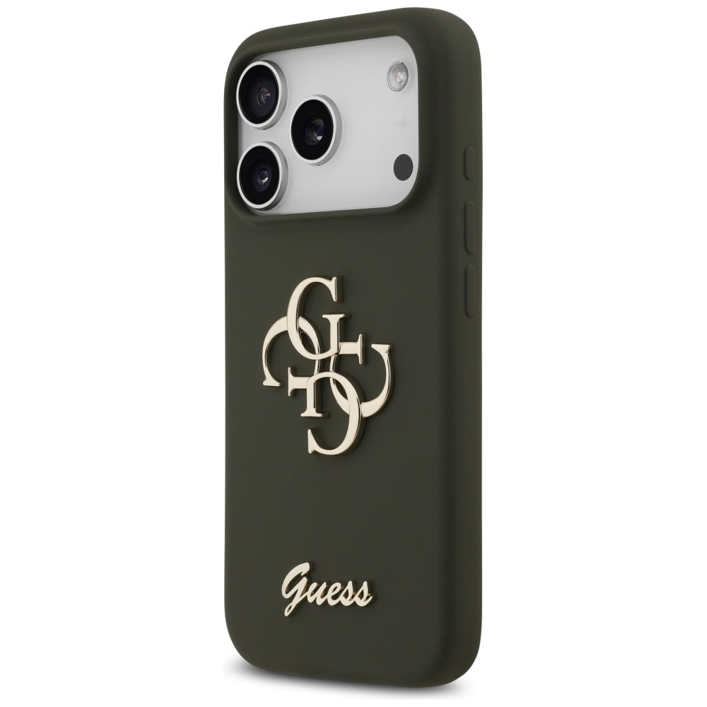 Suojakotelo Apple iPhone 17 Pro Max, Guess, Big 4G Script, Kaki