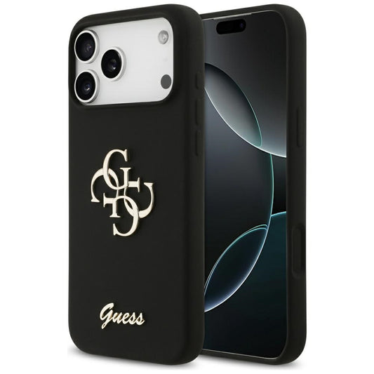 Suojakotelo Apple iPhone 17 Pro Max, Guess, Big 4G Script, Musta