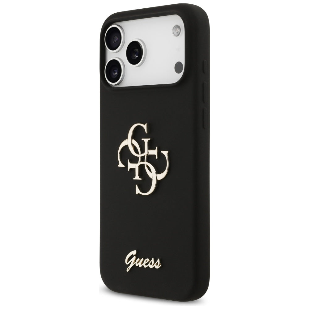 Suojakotelo Apple iPhone 17 Pro Max, Guess, Big 4G Script, Musta