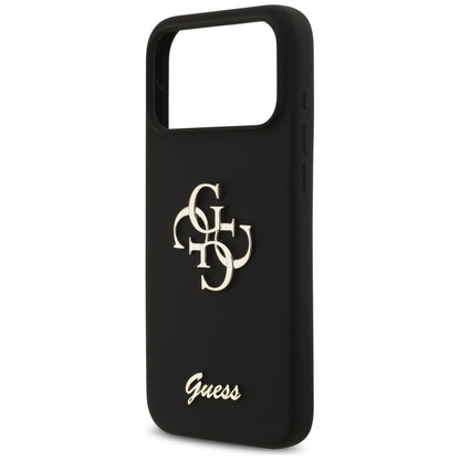 Suojakotelo Apple iPhone 17 Pro Max, Guess, Big 4G Script, Musta
