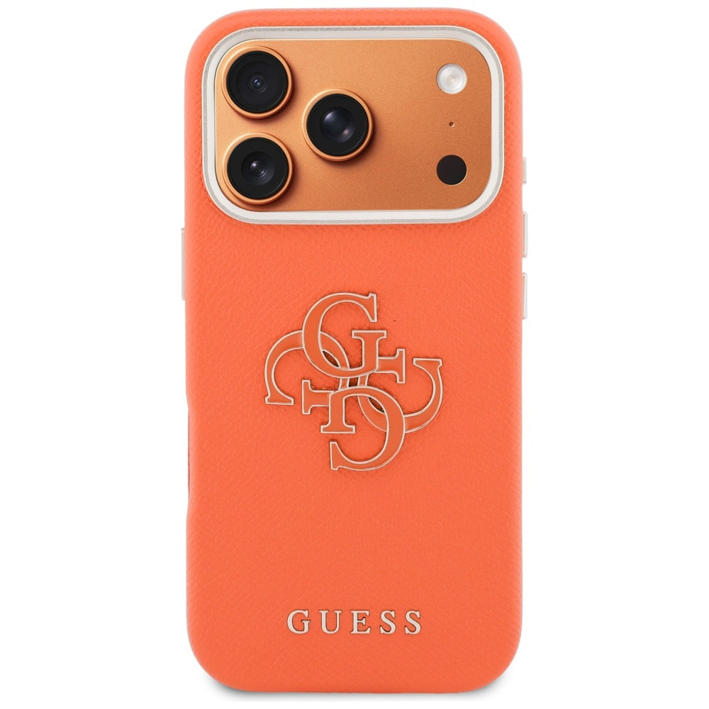 Kotelo Apple iPhone 17 Pro Max:lle, GUESS, Resin Logo, Oranssi