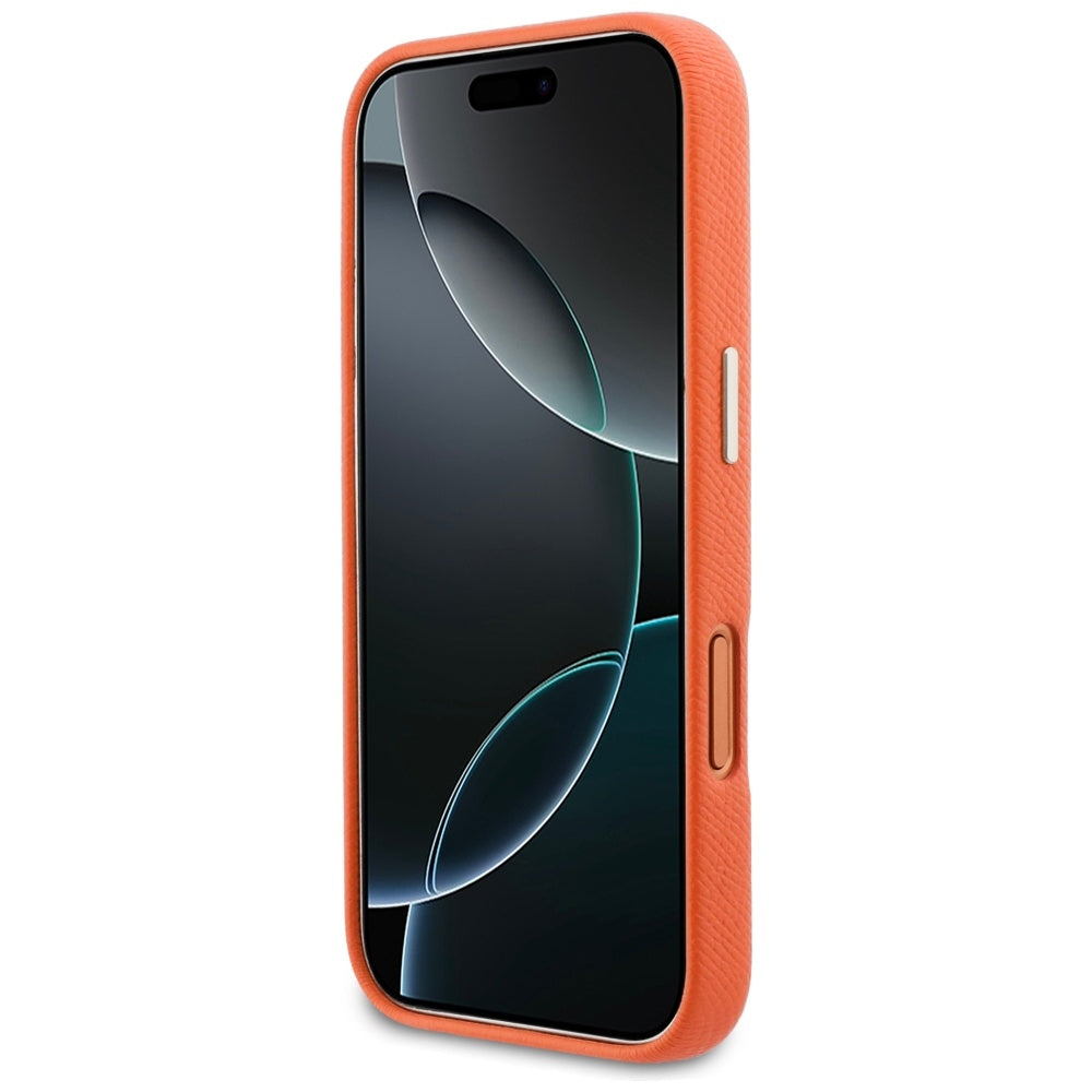 Kotelo Apple iPhone 17 Pro Max:lle, GUESS, Resin Logo, Oranssi