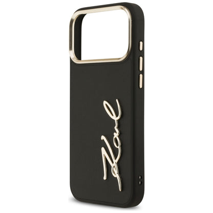 Kotelo Apple iPhone 17 Pro Max:lle, Karl Lagerfeld, Script Logo, Musta