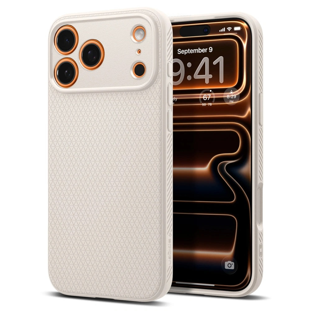 Kotelo Apple iPhone 17 Pro Max:lle, Spigen, Liquid Air, Beige