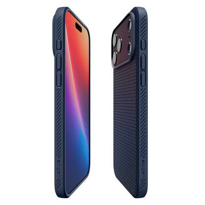 Kotelo Apple iPhone 17 Pro Max:lle, Spigen, Liquid Air, Tummansininen