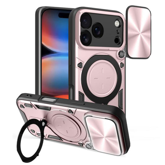 Kotelo Apple iPhone 17 Pro Max:lle, Techsuit, CamGuard Pro, Kultainen Vaaleanpunainen