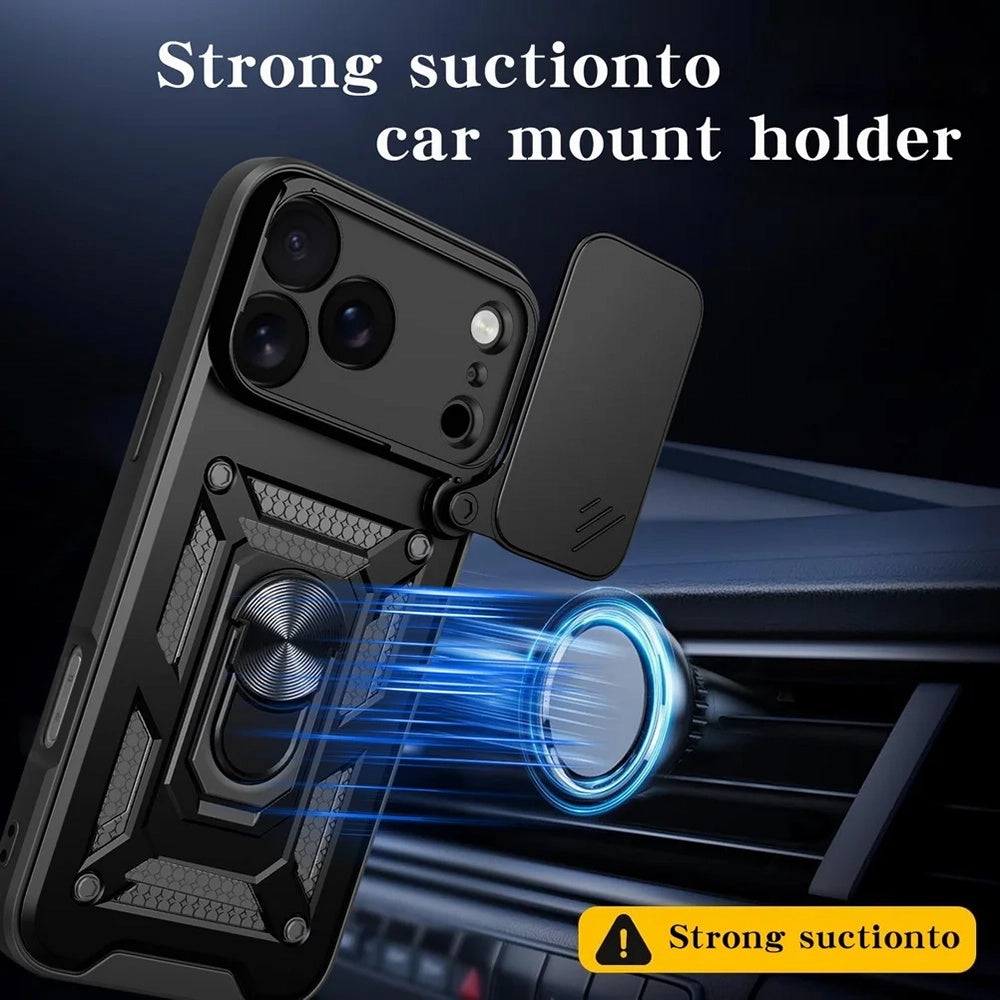 Kotelo Apple iPhone 17 Pro Max, Techsuit, CamShield, Musta