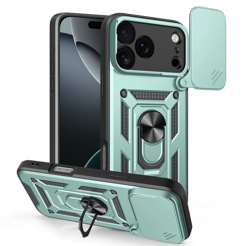 Kotelo Apple iPhone 17 Pro Max, Techsuit, CamShield, Vihreä