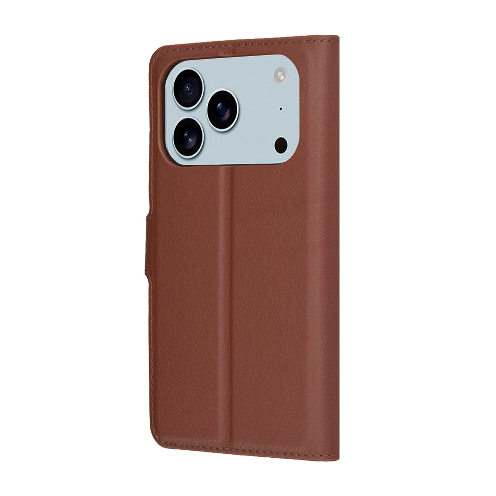 Kotelo Apple iPhone 17 Pro Max:lle, Techsuit, Leather Folio, Ruskea