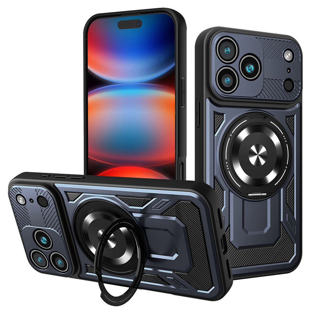 Kotelo Apple iPhone 17 Pro Max:lle, Techsuit, RuggedCam, Sininen