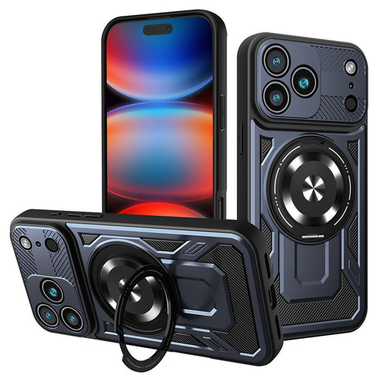 Kotelo Apple iPhone 17 Pro Max:lle, Techsuit, RuggedCam, Sininen