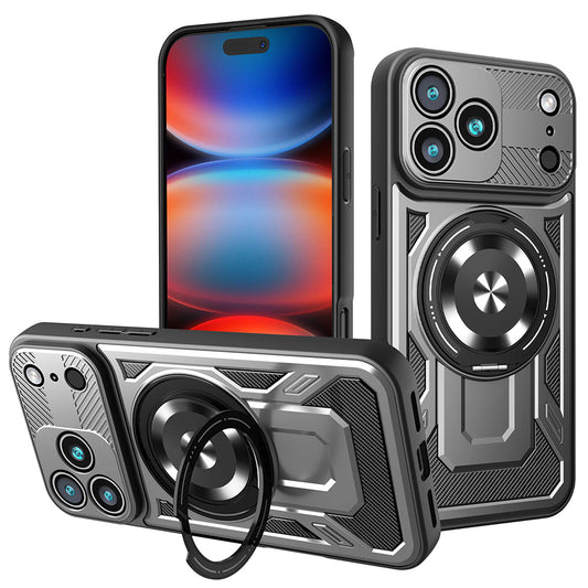 Suojakotelo Apple iPhone 17 Pro Max:lle, Techsuit, RuggedCam, Harmaa
