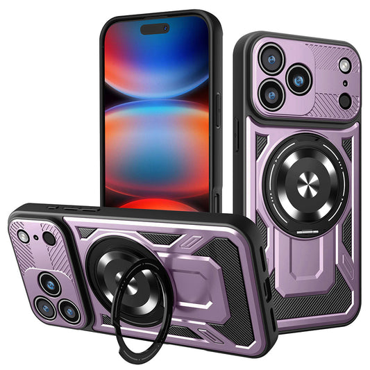 Kotelo Apple iPhone 17 Pro Max:lle, Techsuit, RuggedCam, Violetti