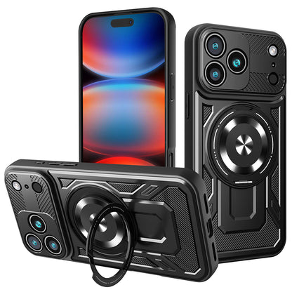 Kotelo Apple iPhone 17 Pro Max:lle, Techsuit, RuggedCam, Musta