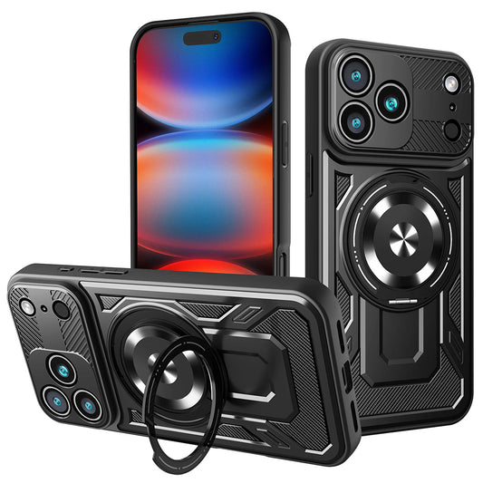 Kotelo Apple iPhone 17 Pro Max:lle, Techsuit, RuggedCam, Musta