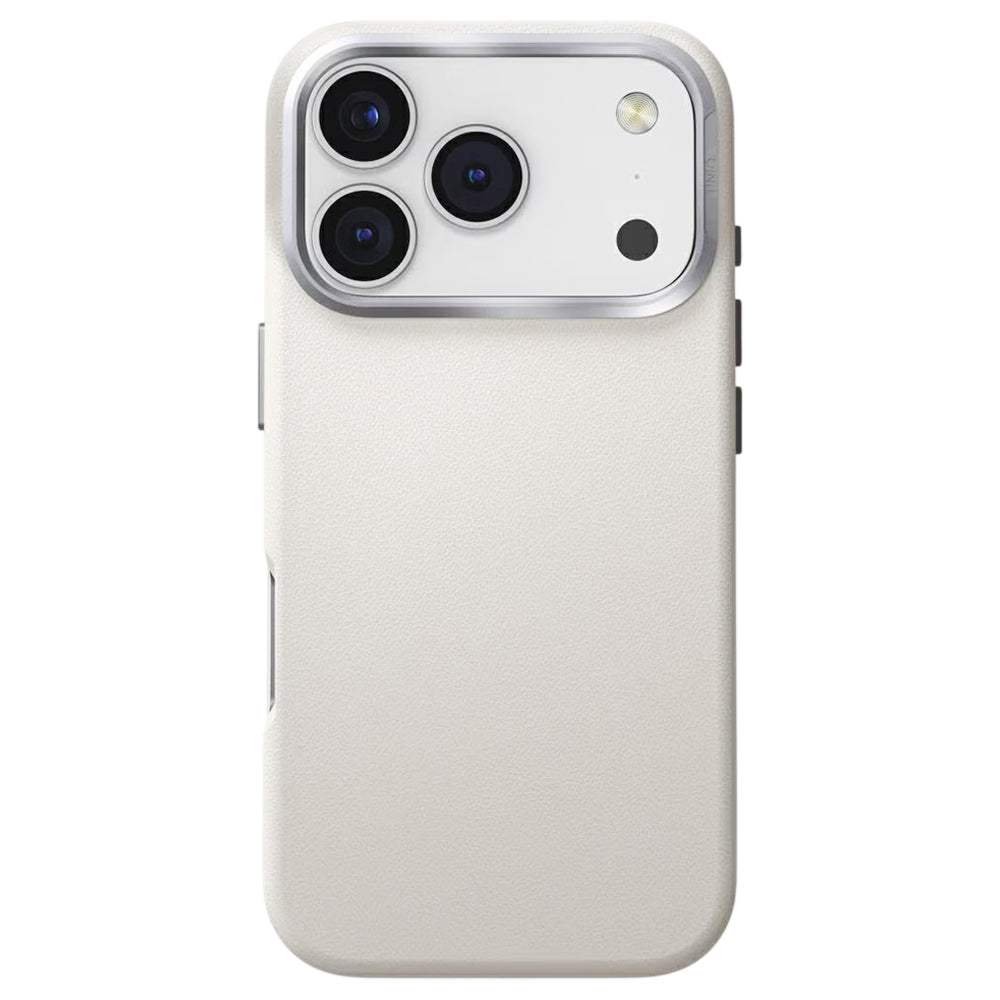 Suojakotelo Apple iPhone 17 Pro Max, UNIQ, Lyden Leatherette, Harmaa