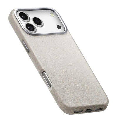 Suojakotelo Apple iPhone 17 Pro Max, UNIQ, Lyden Leatherette, Harmaa
