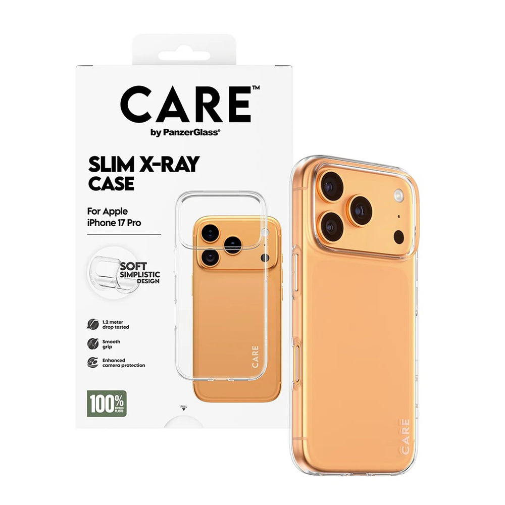 Suojakotelo Apple iPhone 17 Prolle, PanzerGlass, Care Fashionable X-ray, Läpinäkyvä
