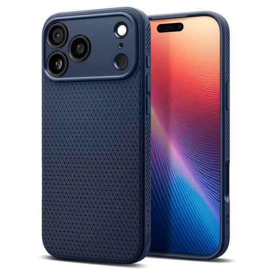 Kotelo Apple iPhone 17 Prolle, Spigen, Liquid Air, Tummansininen