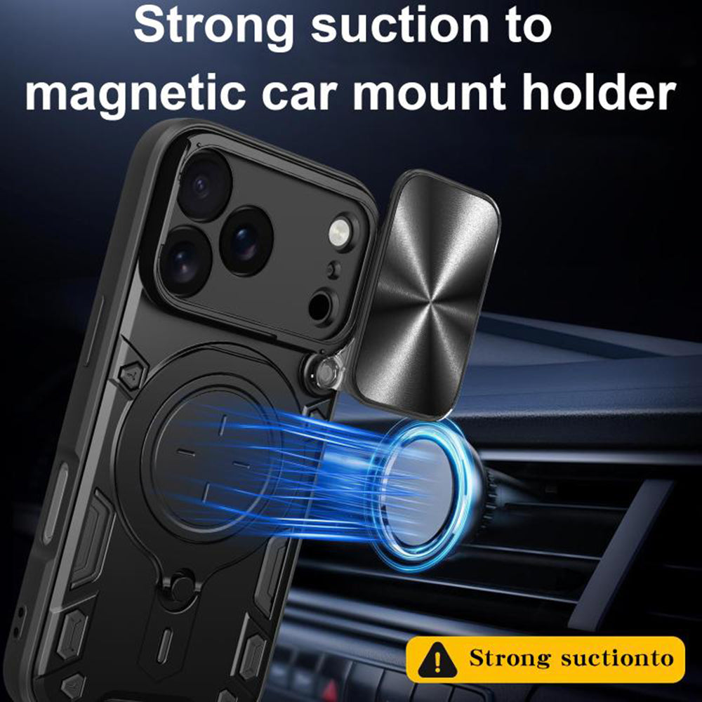 Kotelo Apple iPhone 17 Prolle, Techsuit, CamGuard Pro, Kultainen Vaaleanpunainen