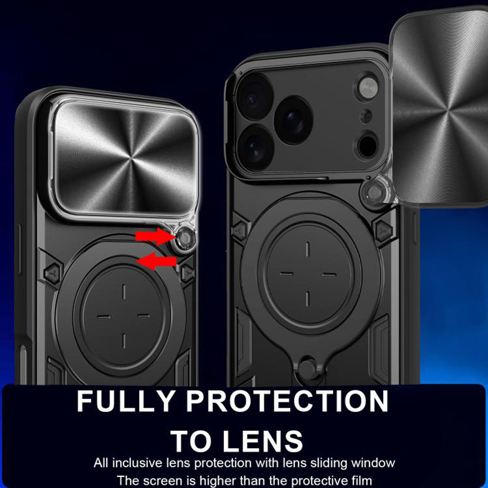 Kotelo Apple iPhone 17 Prolle, Techsuit, CamGuard Pro, Kultainen Vaaleanpunainen