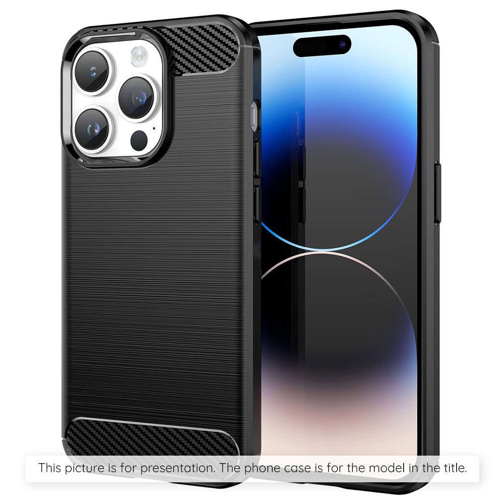 Suojakotelo Apple iPhone 17 Prolle, Techsuit, Hiilikuitu, Musta