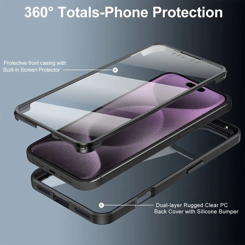 Kotelo Apple iPhone 17 Prolle, Techsuit, ColorVerse 360, Musta