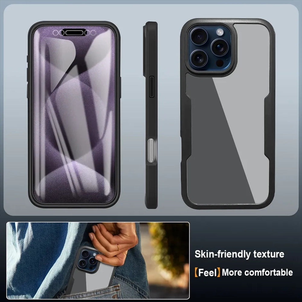 Kotelo Apple iPhone 17 Prolle, Techsuit, ColorVerse 360, Musta