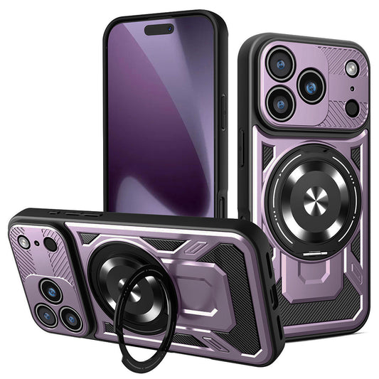 Kotelo Apple iPhone 17 Prolle, Techsuit, RuggedCam, Violetti
