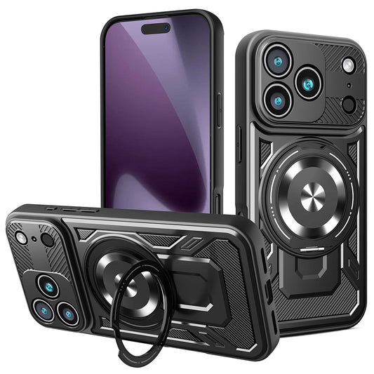 Suojakotelo Apple iPhone 17 Prolle, Techsuit, RuggedCam, Musta