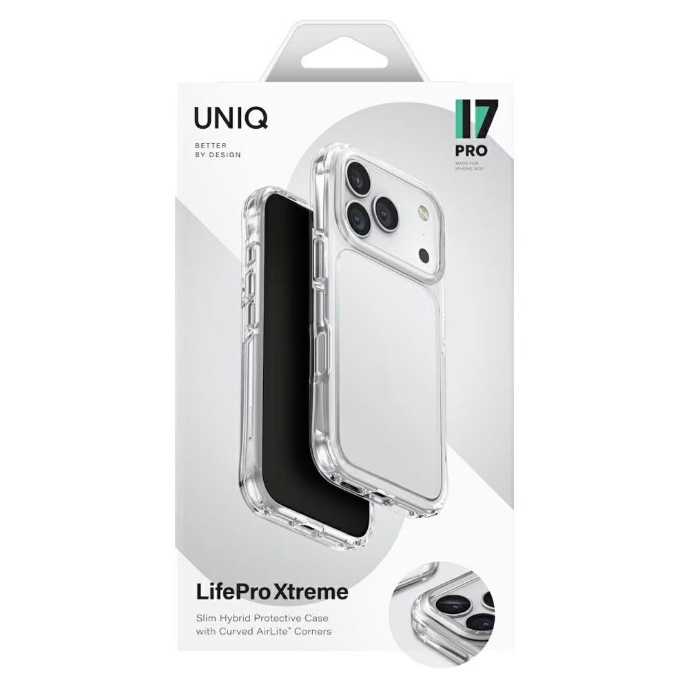 Kotelo Apple iPhone 17 Prolle, UNIQ, LifePro Xtreme, Läpinäkyvä