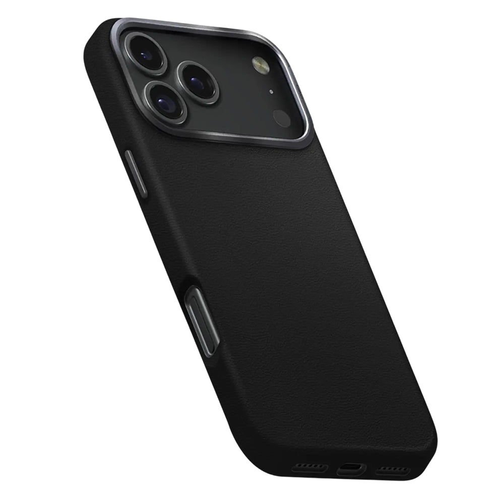Suojakotelo Apple iPhone 17 Prolle, UNIQ, Lyden Leatherette, Musta
