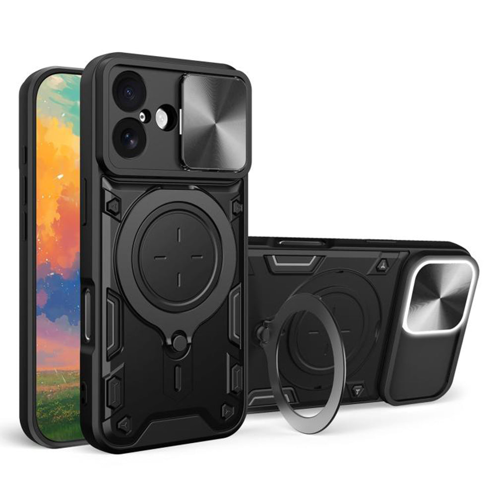 Kotelo Apple iPhone 17:lle, Techsuit, CamGuard Pro, Musta