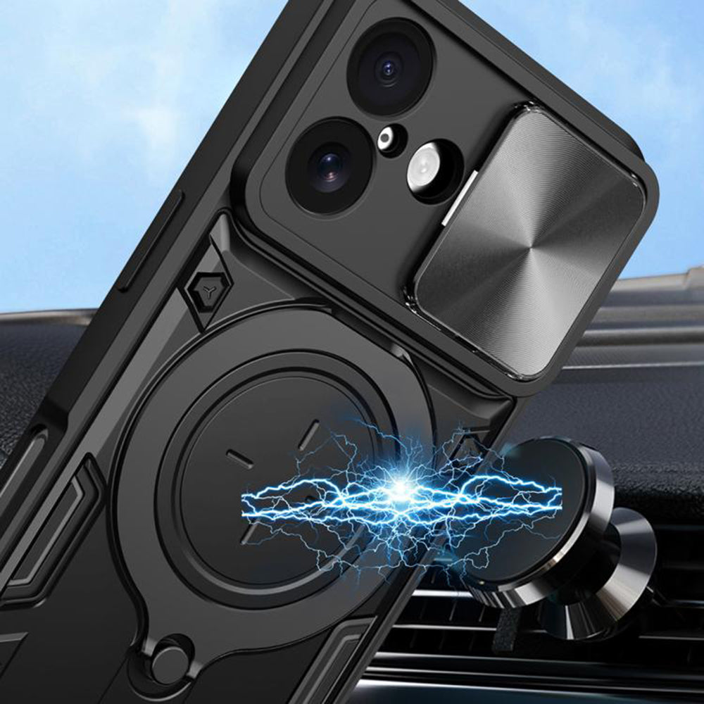 Kotelo Apple iPhone 17:lle, Techsuit, CamGuard Pro, Musta