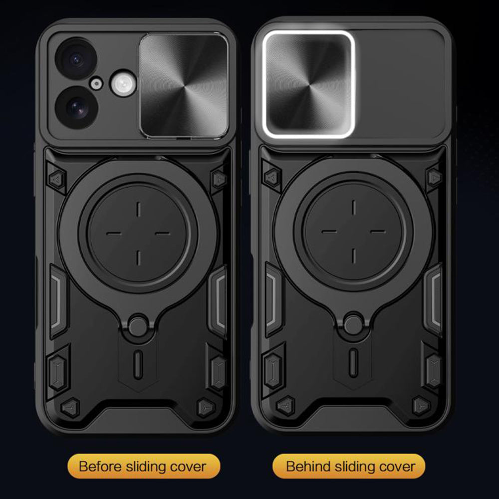 Kotelo Apple iPhone 17:lle, Techsuit, CamGuard Pro, Musta