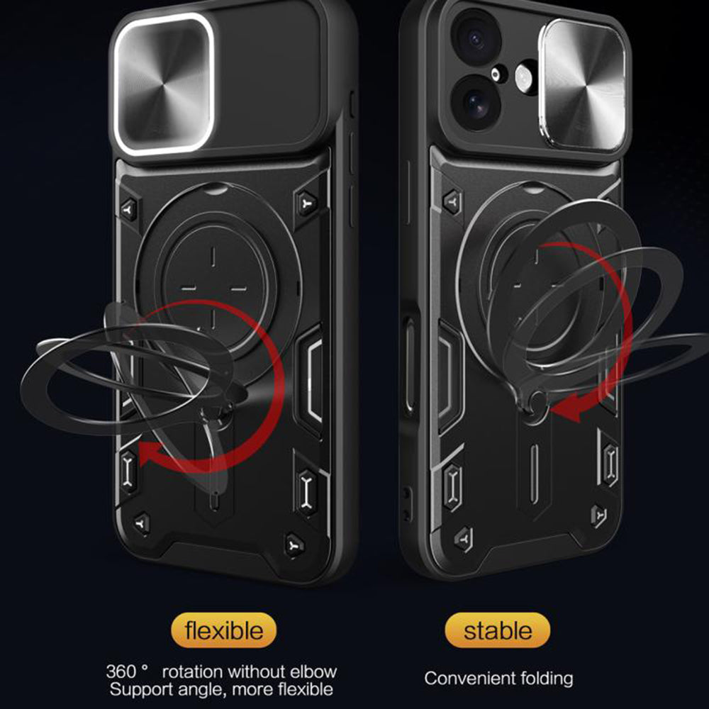 Kotelo Apple iPhone 17:lle, Techsuit, CamGuard Pro, Musta