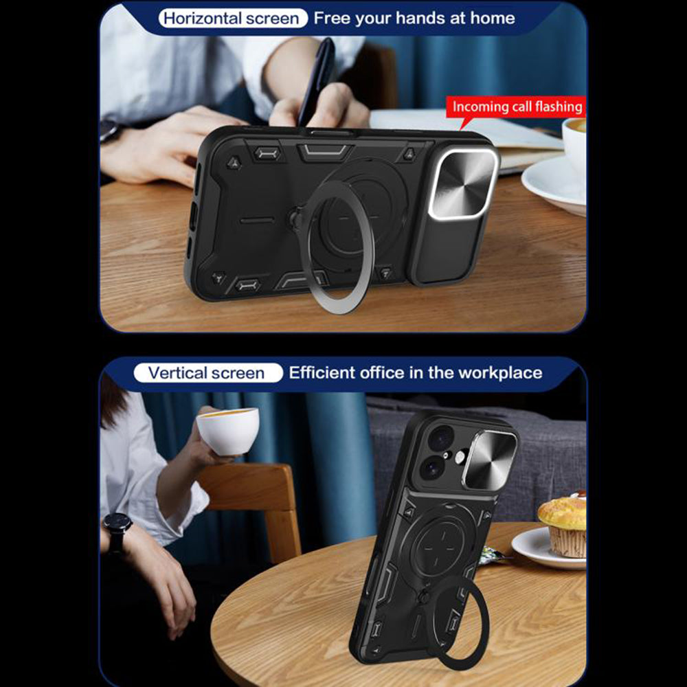 Kotelo Apple iPhone 17:lle, Techsuit, CamGuard Pro, Musta