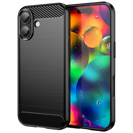 Suojakotelo Apple iPhone 17:lle, Techsuit, Hiili, Musta