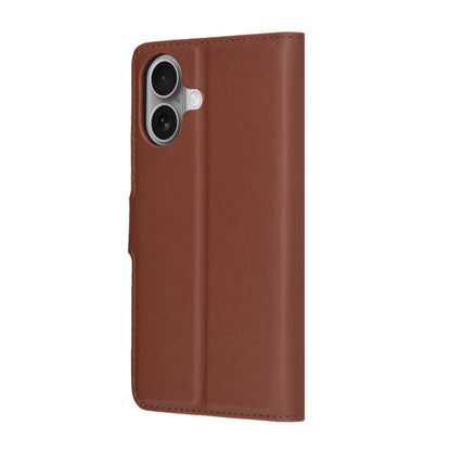 Kotelo Apple iPhone 17:lle, Techsuit, Leather Folio, Ruskea