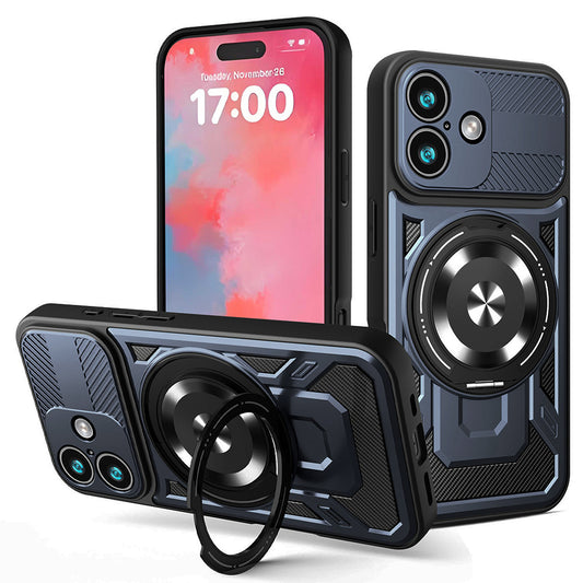 Kotelo Apple iPhone 17:lle, Techsuit, RuggedCam, Sininen